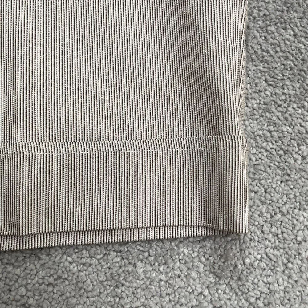 Courtenay High Rise Bermuda Dress Shorts Womens 14W White Brown Pinstriped NWT